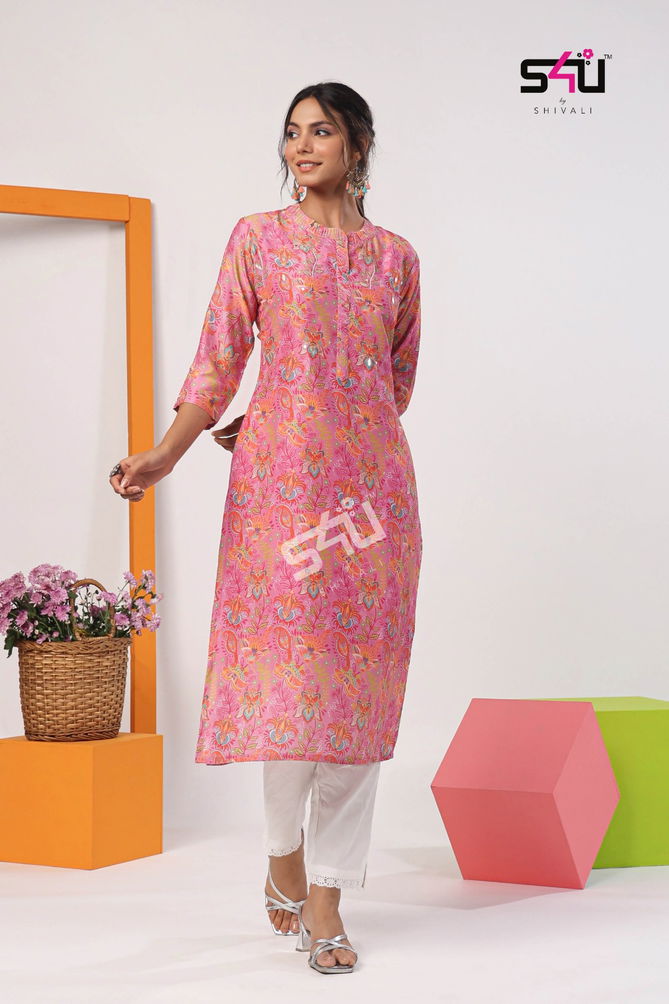 Gold Vol 5 By S4U Printed Kurtis Catalog
